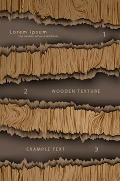 Realistic wood texture Stock Illustration
