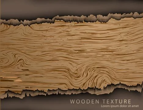 Realistic wood texture Stock Illustration