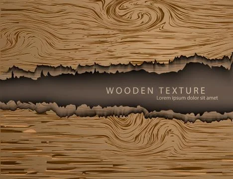 Realistic wood texture Stock Illustration
