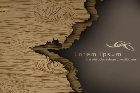 Realistic wood texture Stock Illustration