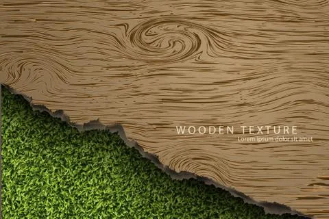Realistic wood texture Stock Illustration