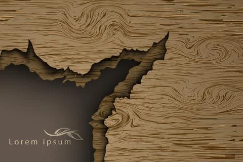 Realistic wood texture Stock Illustration