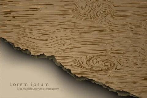 Realistic wood texture Stock Illustration