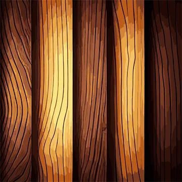 Realistic wood texture plank background, fiber texture pattern - Vector Stock Illustration