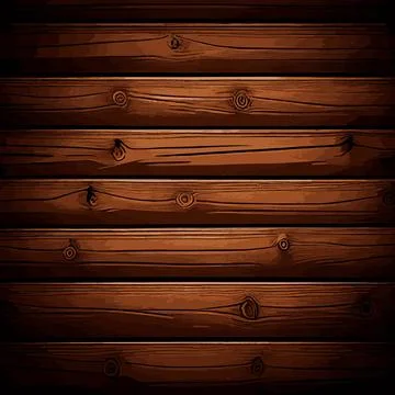 Realistic wood texture plank background, fiber texture pattern - Vector Illustrazione stock