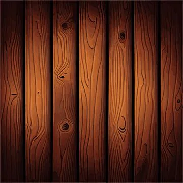 Realistic wood texture plank background, fiber texture pattern - Vector Illustrazione stock