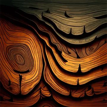 Realistic wood texture plank background, fiber texture pattern - Vector Stock Illustration