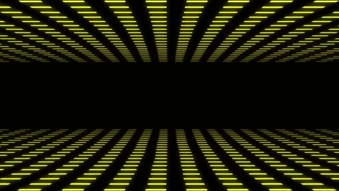 Realistic yellow light sqare shape on black background.  Stock Footage 201837417