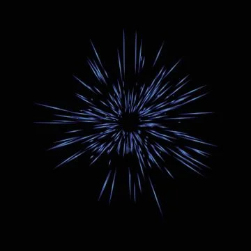 Realistic Colourful fireworks.  Vector illustration. Dynamic style. Abstract Stock Illustration