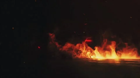 Realistics fire animation. Fire background. Stock Footage 329983676