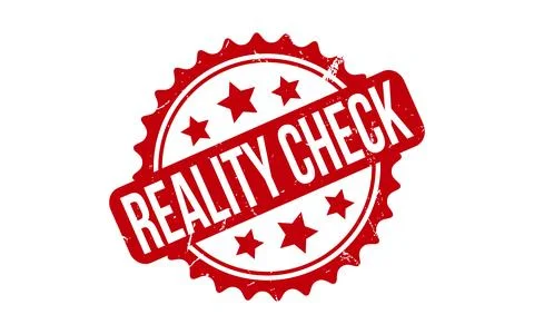 Reality Check Rubber Stamp set Vector Stock Illustration