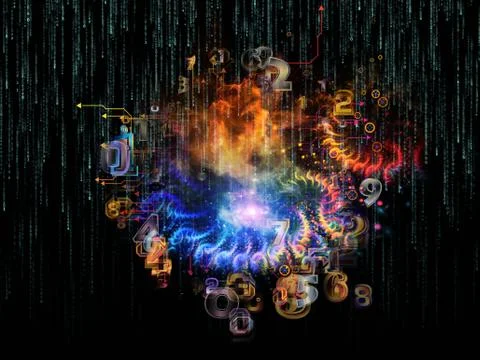 Reality of Data Set Stock Illustration