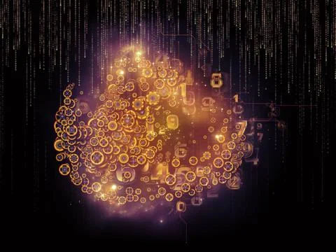Reality of Data Set Stock Illustration
