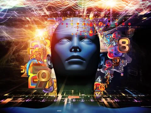 Reality of Digital Science Stock-Illustration