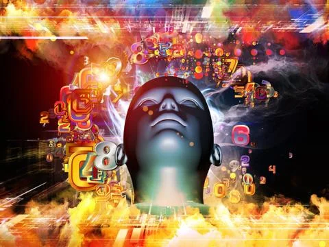 Reality of Digital Science Stock-Illustration