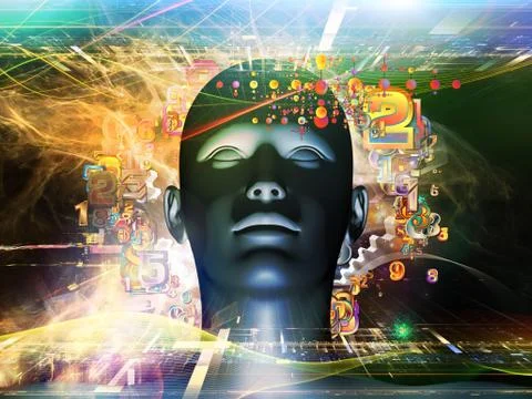 Reality of Digital Science Stock-Illustration