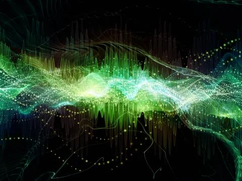 Reality of Light Wave Stock Illustration