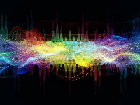 Reality of Light Wave Stock Illustration