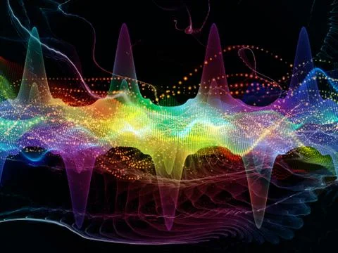 Reality of Light Wave Stock Illustration