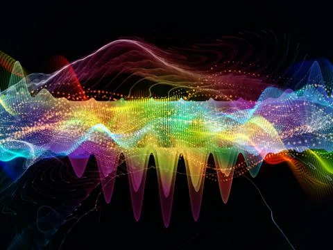 Reality of Light Wave Stock Illustration