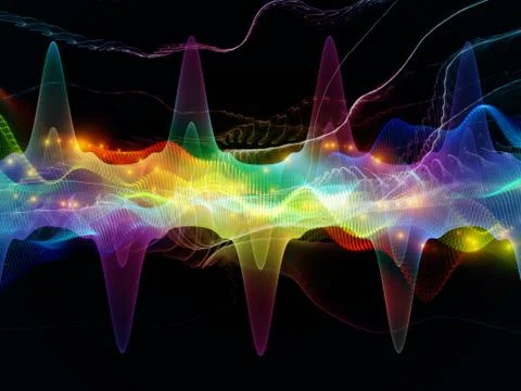 Reality of Light Wave Stock Illustration