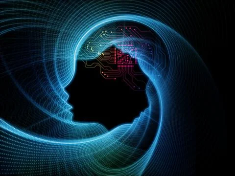 Reality of Machine Consciousness Stock Illustration