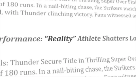 Reality news headline in different articles Stock Footage 246412253