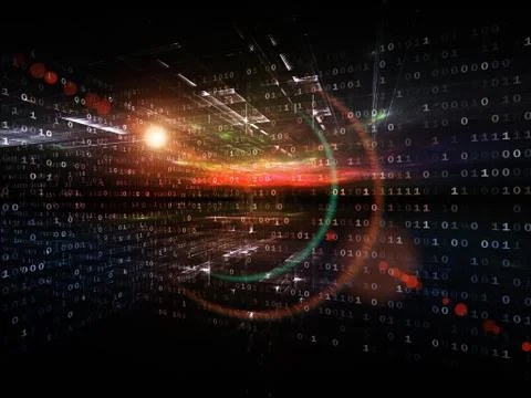 Reality of Numbers Stock Illustration