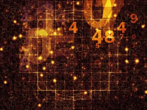 Reality of Numbers 스톡 일러스트