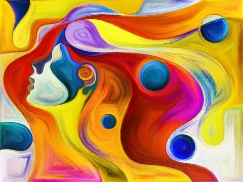 Reality of Painted Dream 스톡 일러스트