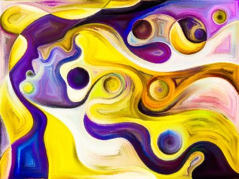 Reality of Painted Dream Stock Illustration
