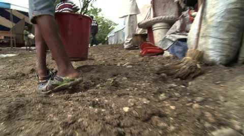 Reality of the Poverty Crisis in Haiti 動画素材 23869853