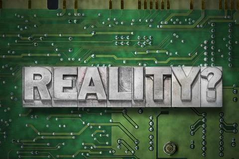 Reality question - pc board Stock Photos