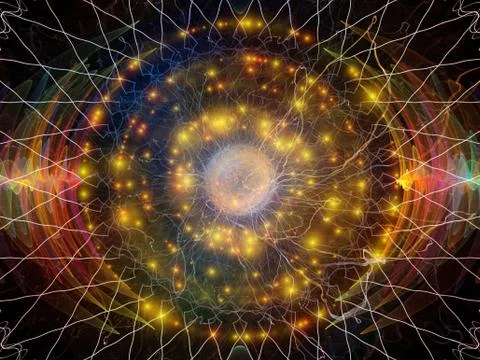 Reality of Radial Oscillation Stock Illustration