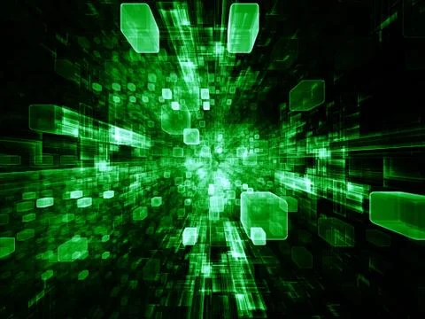 Reality of Virtual Space 스톡 일러스트