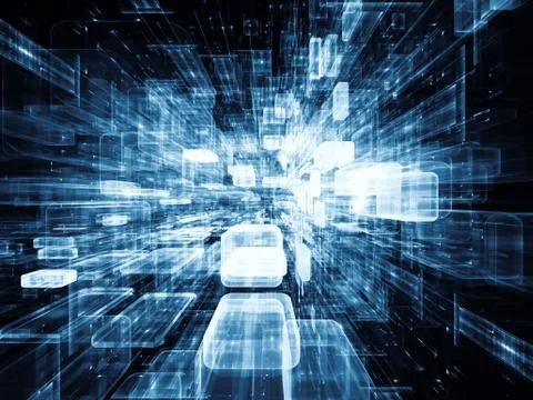 Reality of Virtual Space Ilustración de archivo