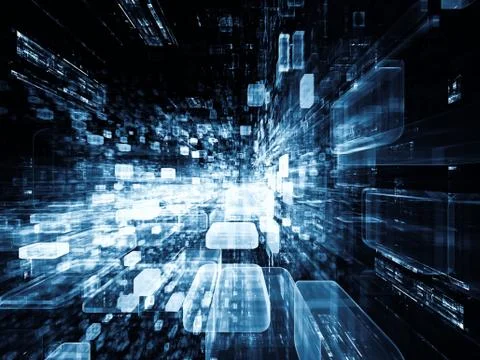 Reality of Virtual Space Ilustración de archivo