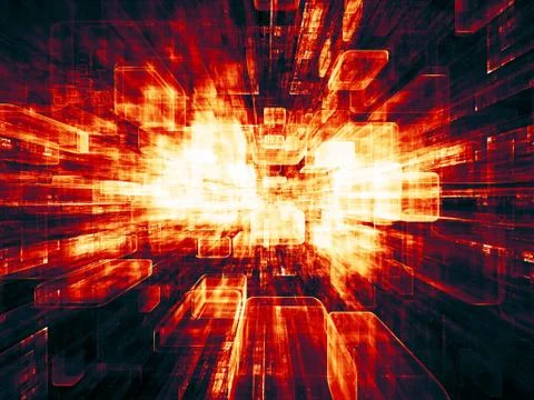 Reality of Virtual Space 스톡 일러스트