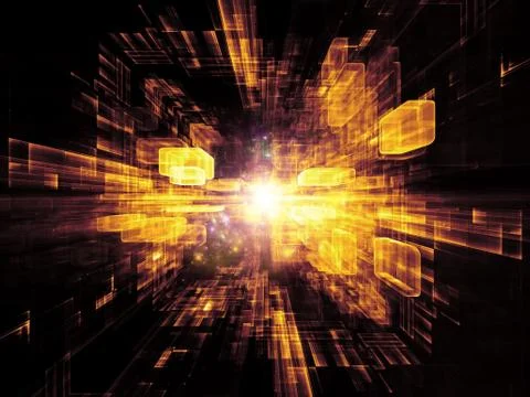 Reality of Virtual Space Ilustración de archivo