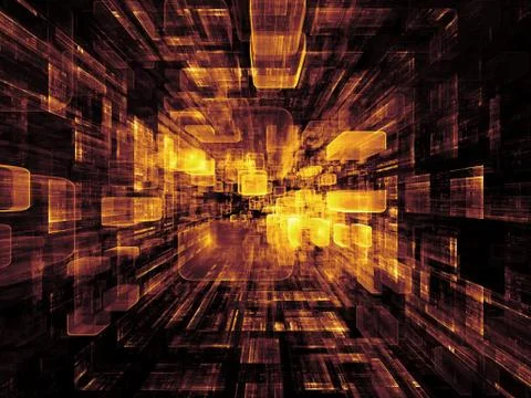 Reality of Virtual Space Ilustración de archivo