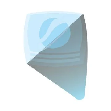 Reality virtual tech display interactive template Stock Illustration