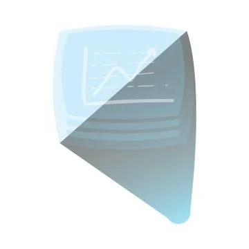 Reality virtual tech display interactive template Stock Illustration