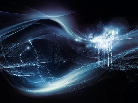Reality of Virtual World Stockillustratie