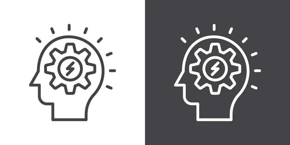 Realization icon Stock Illustration