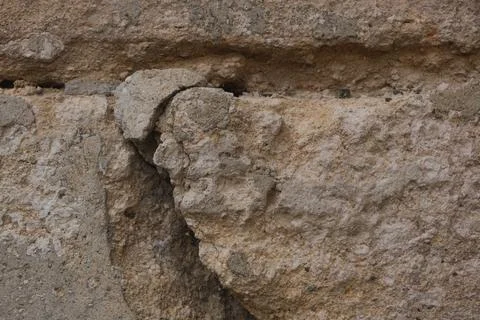 Really damaged wall  Stock Photos