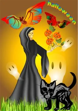 Really hilarious halloween Stock Illustration