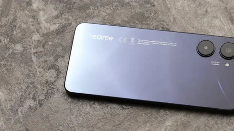 Realme 10 on a white background. Stock Footage 220741368