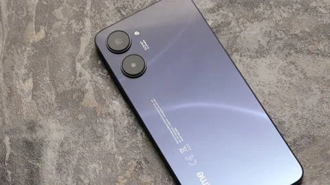 Realme 10 on a white background. Stock Footage 220799194