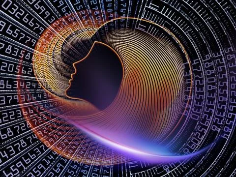 Realms of Calculations Stock Illustration