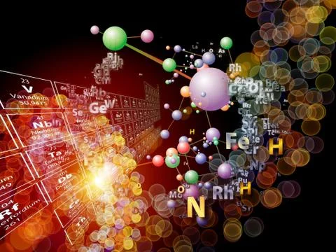 Realms of Chemical Elements Stock Illustration